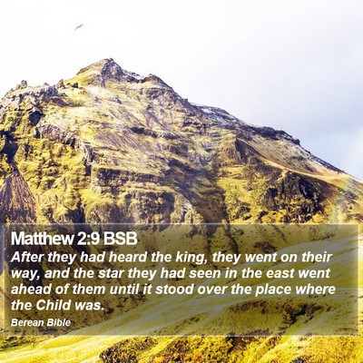 Matthew 2:9 BSB Bible Verse Image