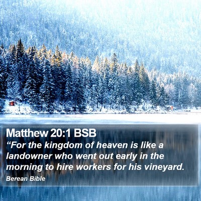 Matthew 20:1 BSB Bible Verse Image