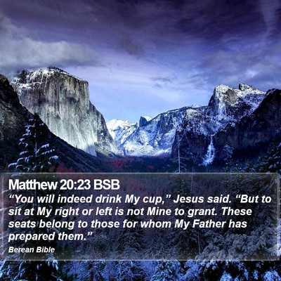 Matthew 20:23 BSB Bible Verse Image