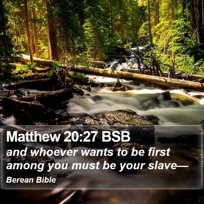 Matthew 20:27 BSB Bible Verse Image