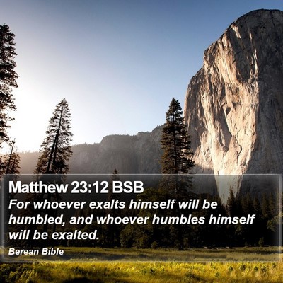 Matthew 23:12 BSB Bible Verse Image