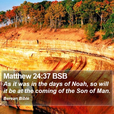 Matthew 24:37 BSB Bible Verse Image