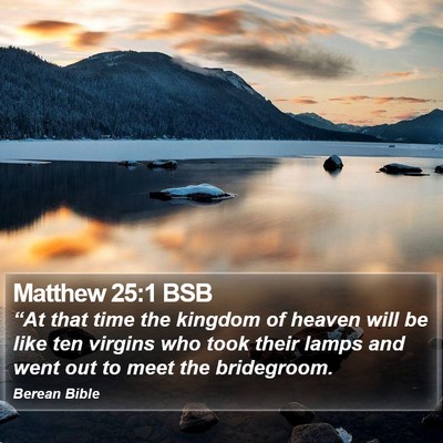 Matthew 25:1 BSB Bible Verse Image