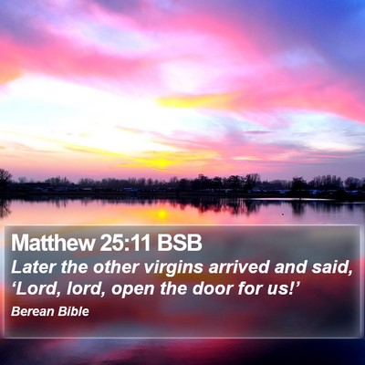 Matthew 25:11 BSB Bible Verse Image
