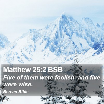Matthew 25:2 BSB Bible Verse Image