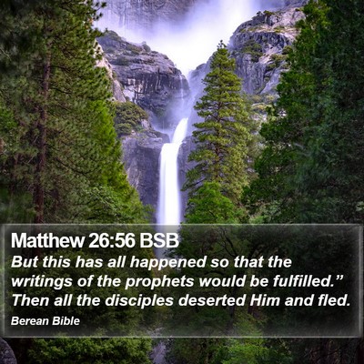 Matthew 26:56 BSB Bible Verse Image
