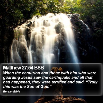 Matthew 27:54 BSB Bible Verse Image