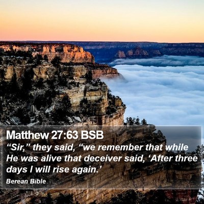 Matthew 27:63 BSB Bible Verse Image