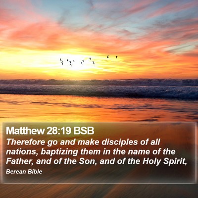 Matthew 28:19 BSB Bible Verse Image