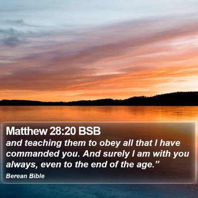 Matthew 28:20 BSB Bible Verse Image