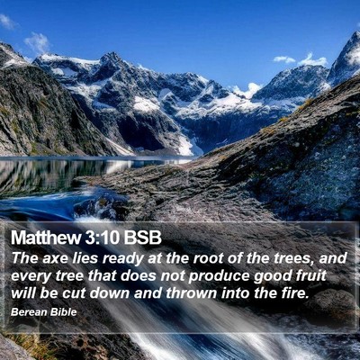 Matthew 3:10 BSB Bible Verse Image