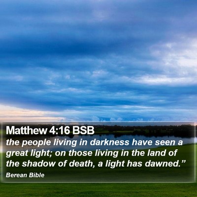 Matthew 4:16 BSB Bible Verse Image