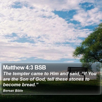 Matthew 4:3 BSB Bible Verse Image
