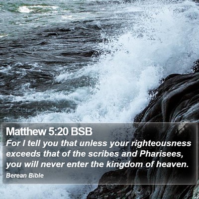 Matthew 5:20 BSB Bible Verse Image