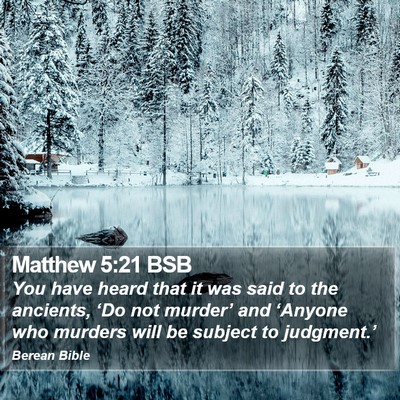 Matthew 5:21 BSB Bible Verse Image