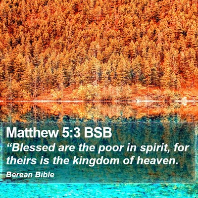 Matthew 5:3 BSB Bible Verse Image