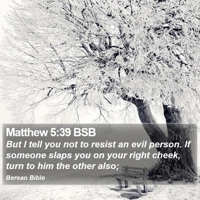 Matthew 5:39 BSB Bible Verse Image