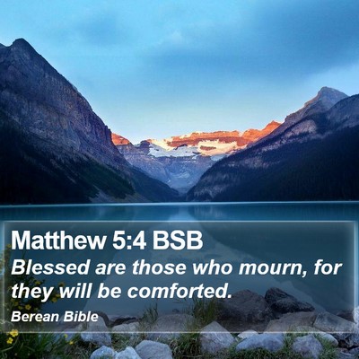Matthew 5:4 BSB Bible Verse Image