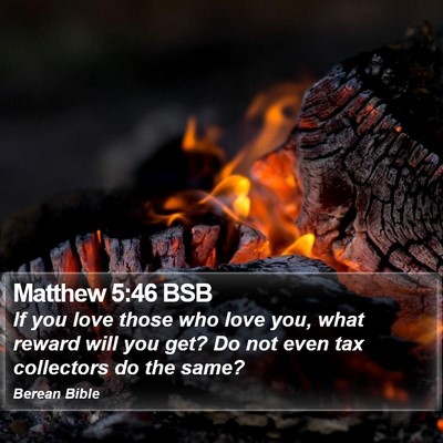 Matthew 5:46 BSB Bible Verse Image