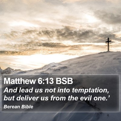 Matthew 6:13 BSB Bible Verse Image