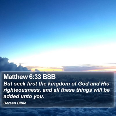 Matthew 6:33 BSB Bible Verse Image