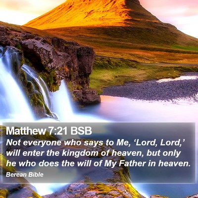 Matthew 7:21 BSB Bible Verse Image