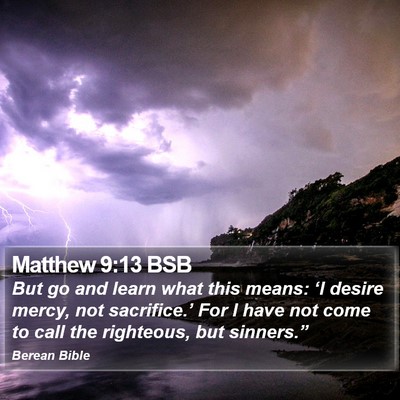 Matthew 9:13 BSB Bible Verse Image