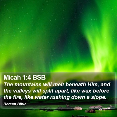 Micah 1:4 BSB Bible Verse Image