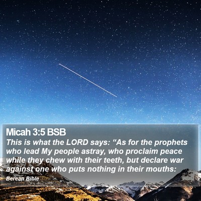 Micah 3:5 BSB Bible Verse Image