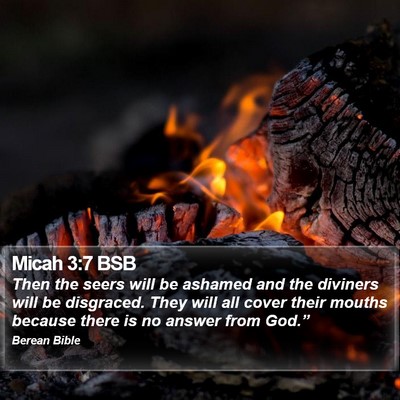 Micah 3:7 BSB Bible Verse Image