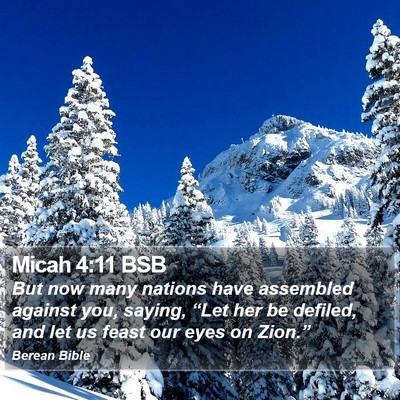 Micah 4:11 BSB Bible Verse Image