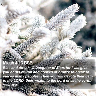 Micah 4:13 BSB Bible Verse Image