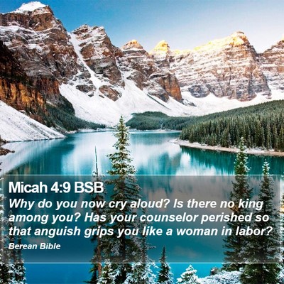 Micah 4:9 BSB Bible Verse Image