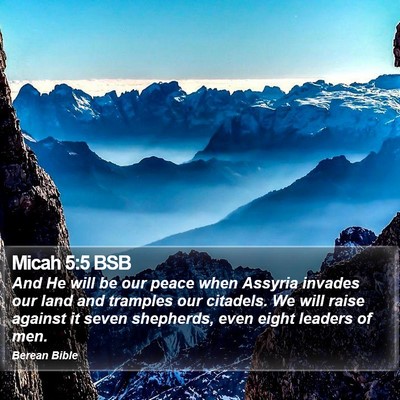 Micah 5:5 BSB Bible Verse Image
