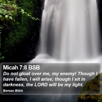 Micah 7:8 BSB Bible Verse Image