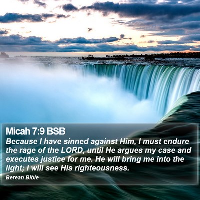 Micah 7:9 BSB Bible Verse Image