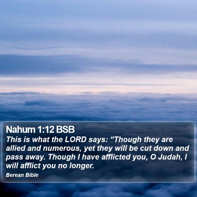 Nahum 1:12 BSB Bible Verse Image
