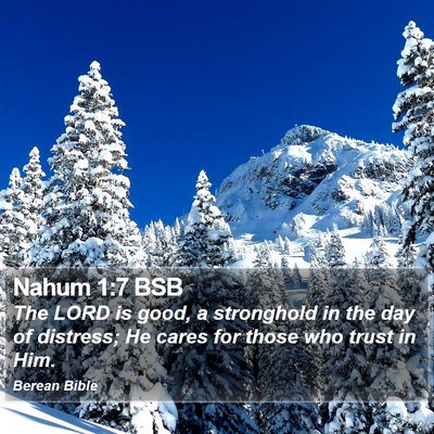 Nahum 1:7 BSB Bible Verse Image