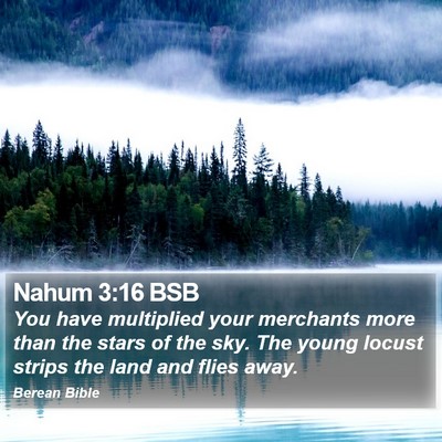 Nahum 3:16 BSB Bible Verse Image