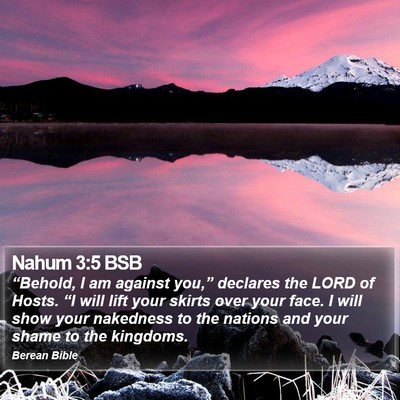 Nahum 3:5 BSB Bible Verse Image