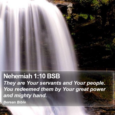 Nehemiah 1:10 BSB Bible Verse Image