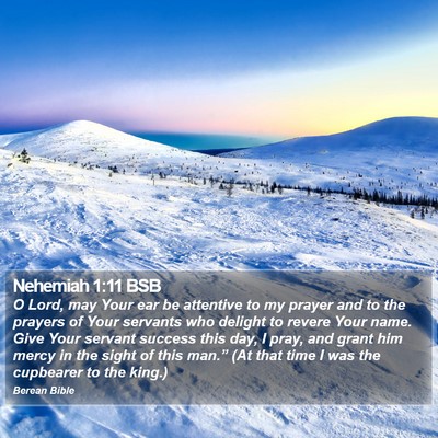 Nehemiah 1:11 BSB Bible Verse Image