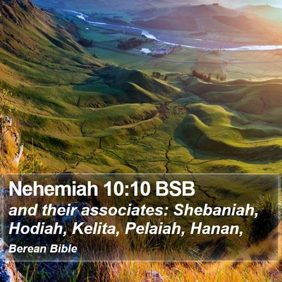 Nehemiah 10:10 BSB Bible Verse Image