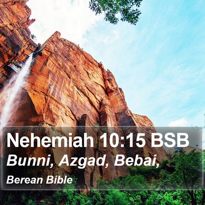 Nehemiah 10:15 BSB Bible Verse Image