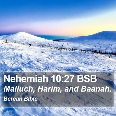 Nehemiah 10:27 BSB Bible Verse Image