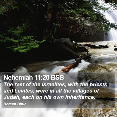 Nehemiah 11:20 BSB Bible Verse Image
