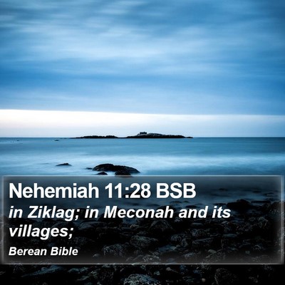 Nehemiah 11:28 BSB Bible Verse Image