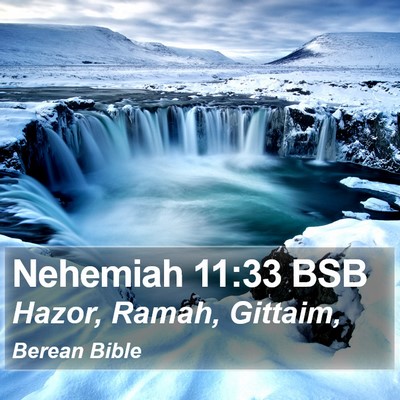 Nehemiah 11:33 BSB Bible Verse Image