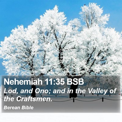Nehemiah 11:35 BSB Bible Verse Image