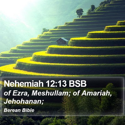 Nehemiah 12:13 BSB Bible Verse Image